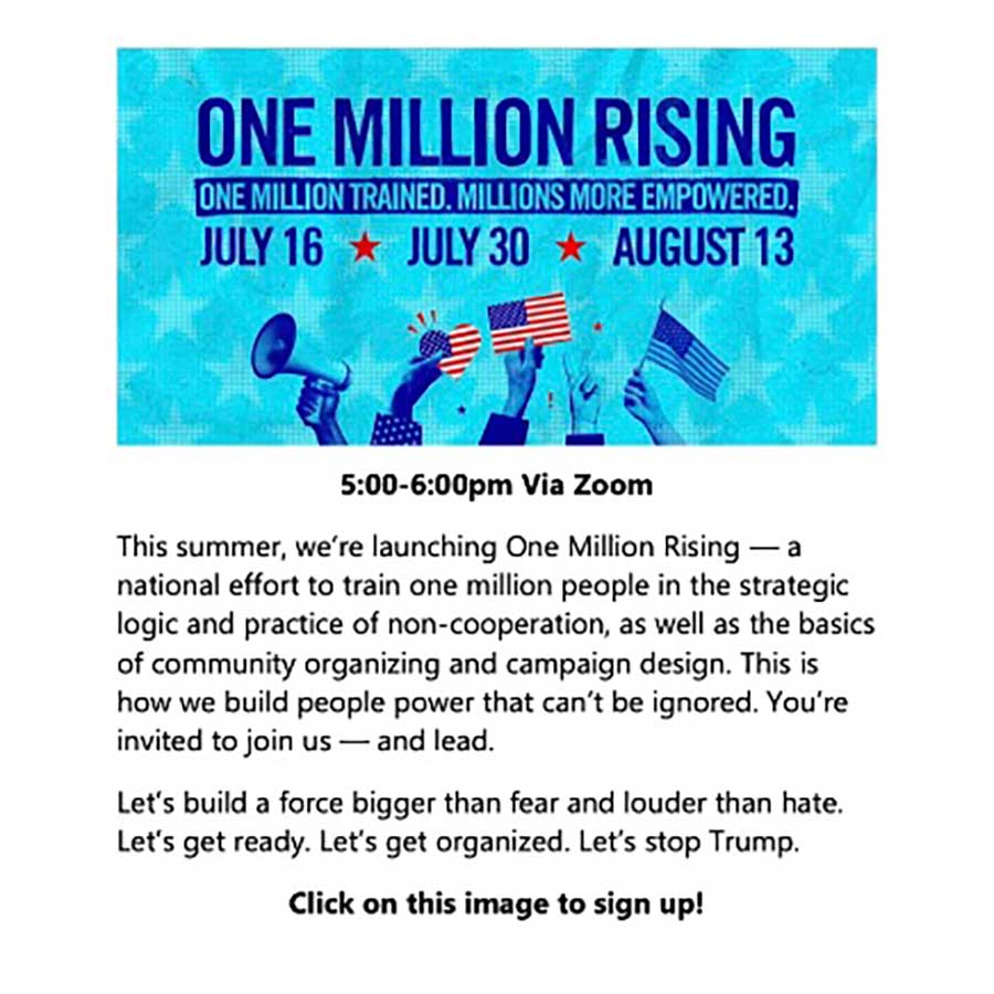 Poster with above inforamation.