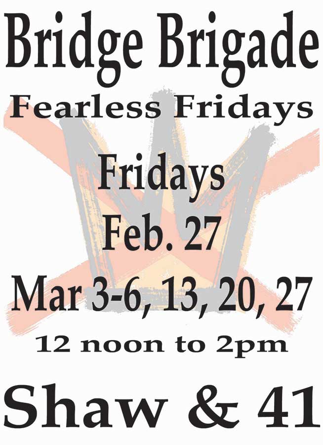 Poster with the above information.